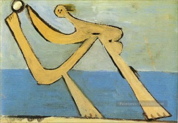 Baigneur 5 1928 cubisme Pablo Picasso Peinture à l'huile